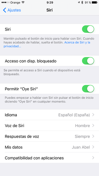 Hola Siri! - Comunidad Orange