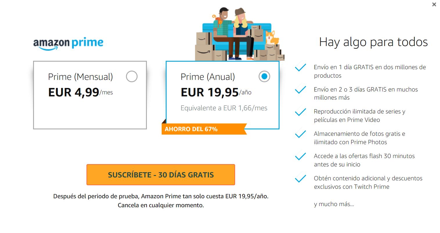 amazon envio 1 dia gratis