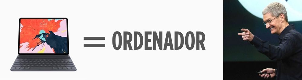 ¿Crees que iPad es un sinónimo de ordenador? Fuente: Applesfera. (https://www.applesfera.com/ipad/pongamos-fin-al-debate-firma-nuestra-campana-rae-incluya-ipad-definicion-ordenador)