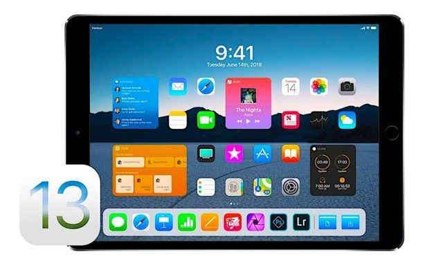 Un nuevo rediseño de la pantalla de inicio. Fuente: iPadizate. (https://t.ipadizate.es/2018/12/iPad-Pro-iOS-13-Concept-Image-640x384.jpg)