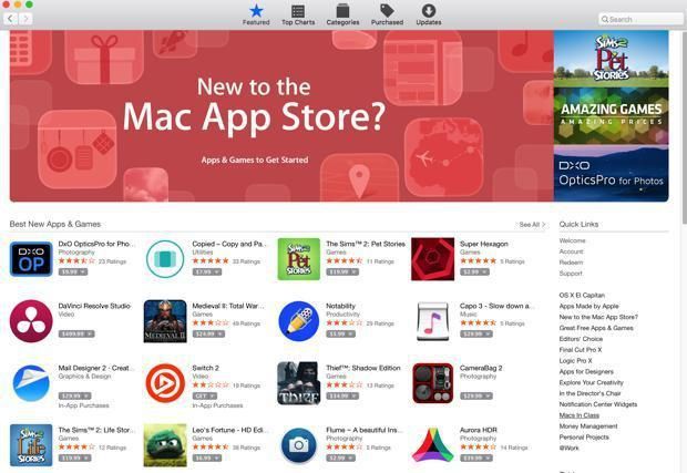 Una amplia gama de aplicaciones. Fuente: Cio. (https://www.cio.com/article/3019591/consumer-electronics/when-will-apple-fix-the-mac-app-store.html)