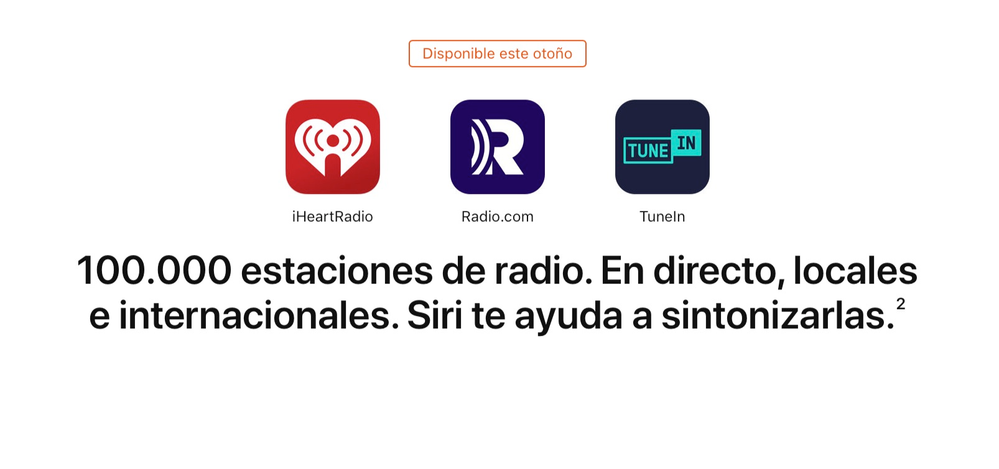 Las tres plataformas que harán el trabajo de buscar tus radios favoritas. Fuente: iPadizate (https://www.ipadizate.es/2019/07/01/100-000-emisoras-radio-siri-iphone-homepod/?utm_source=feedly&utm_medium=webfeeds)