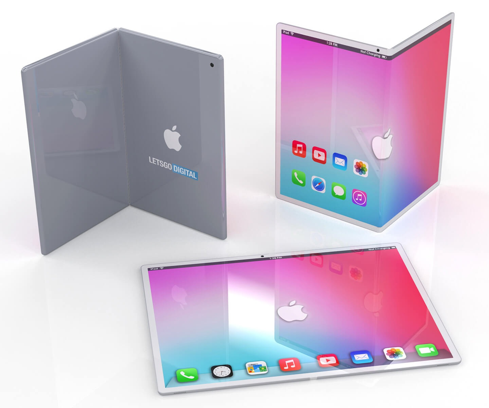 Mira cómo luciría un iPad plegable. Fuente: iPaderos (https://ipaderos.com/wp-content/uploads/2019/07/ipadquesedoblaytal.jpg)