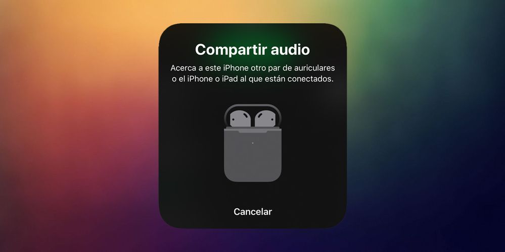 Audio Sharing, una función bastante útil. Fuente: Applesfera (https://www.applesfera.com/tutoriales/como-activar-audio-sharing-ios-13-airpods-auriculares-beats-compatibles)