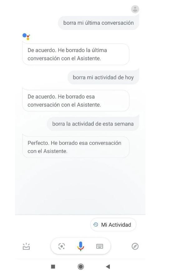 Ahora puedes borrar las conversaciones con tu asistente. Fuente: Domótica en casa (https://domoticaencasa.es/como-borrar-lo-que-google-assistant-ha-escuchado/)