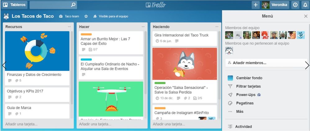 Todo será más fácil cuando empieces a usar Trello. Fuente: Trello (https://trello.com/es/guide/create-a-board.html)