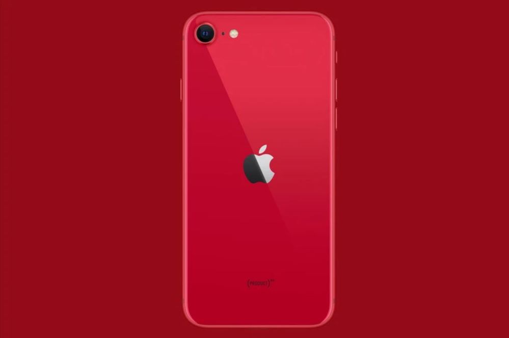 La apuesta de color del iPhone SE 2020 será “todo al rojo”. Fuente: VentureBeat (https://venturebeat.com/2020/04/15/apple-debuts-2020-iphone-se-with-4-7-inch-screen-and-a13-chip-for-399/)