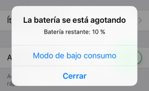 Habilitarán o no el famoso botón para activar el modo de ahorro de energía. Fuente: Blog de ChristianDvE http://www.christiandve.com/2015/12/trucos-opciones-ios-iphone-ipad-ipod-ocultos-quiza-no-conozcas/