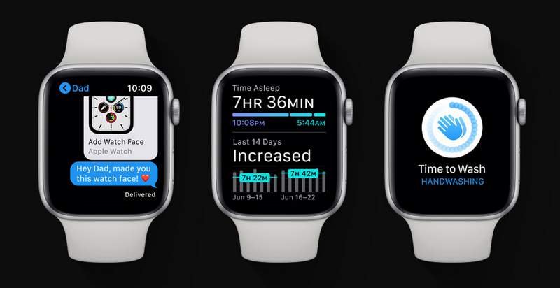 WatchOS 7 viene a revolucionar por completo tu Apple Watch. Fuente: Apple (https://www.apple.com/es/apple-events/june-2020/)