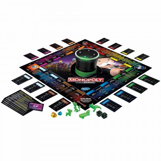 El juego de Hasbro se reinventa. Fuente: Domótica en casa (https://domoticaencasa.es/nuevo-monopoly-con-asistente-de-voz/)