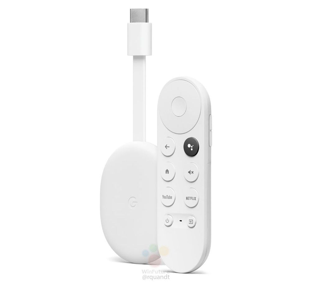 Visualmente llama bastante la atención, ¿no crees? Fuente: Teknofilo (https://www.teknofilo.com/este-es-el-nuevo-chromecast-con-google-tv-y-mando-a-distancia/)