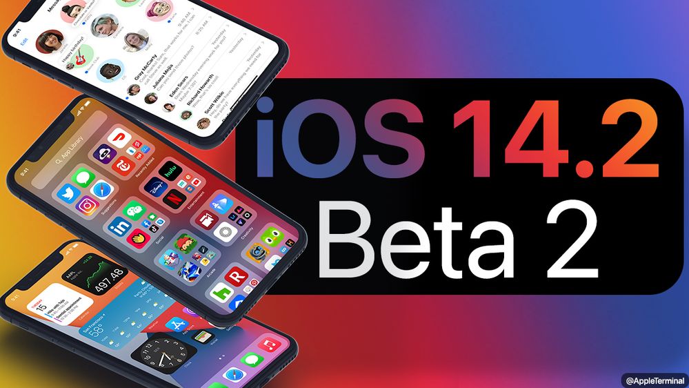 ¡La nueva beta de iOS 14 ya está disponible! Fuente: Appleterm (https://appleterm.com/2020/09/29/apple-seeds-ios-and-ipados-14-2-beta-2-to-developers/)