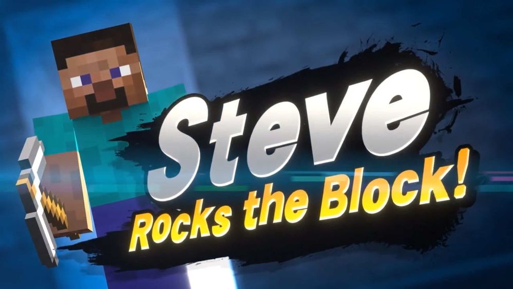 Steve se une al juego!! Fuente: Nintenderos (https://www.nintenderos.com/2020/10/steve-y-alex-de-minecraft-se-lanzaran-el-13-de-octubre-como-dlc-de-super-smash-bros-ultimate/)