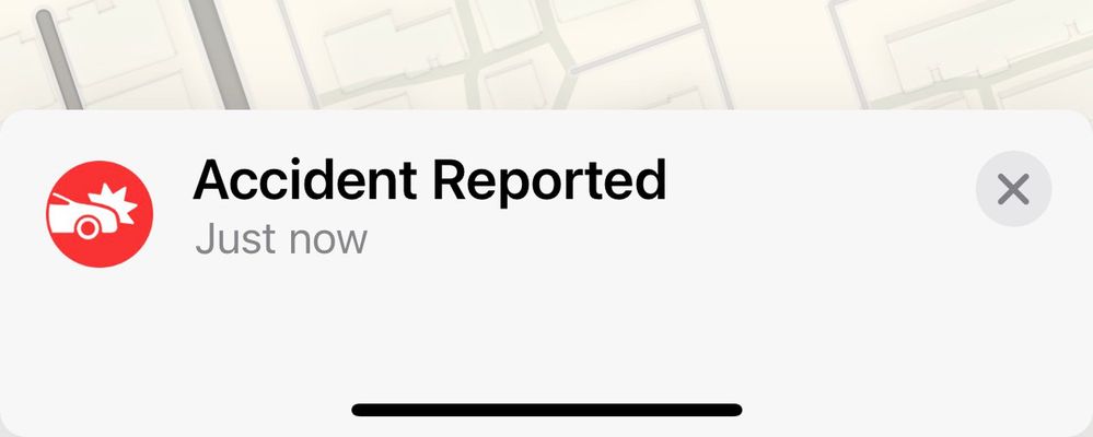 Ayuda a los demás enviando reportes. Fuente: MacRumors (https://www.macrumors.com/2021/02/09/ios-14-5-apple-maps-crowdsourcing-accidents/)
