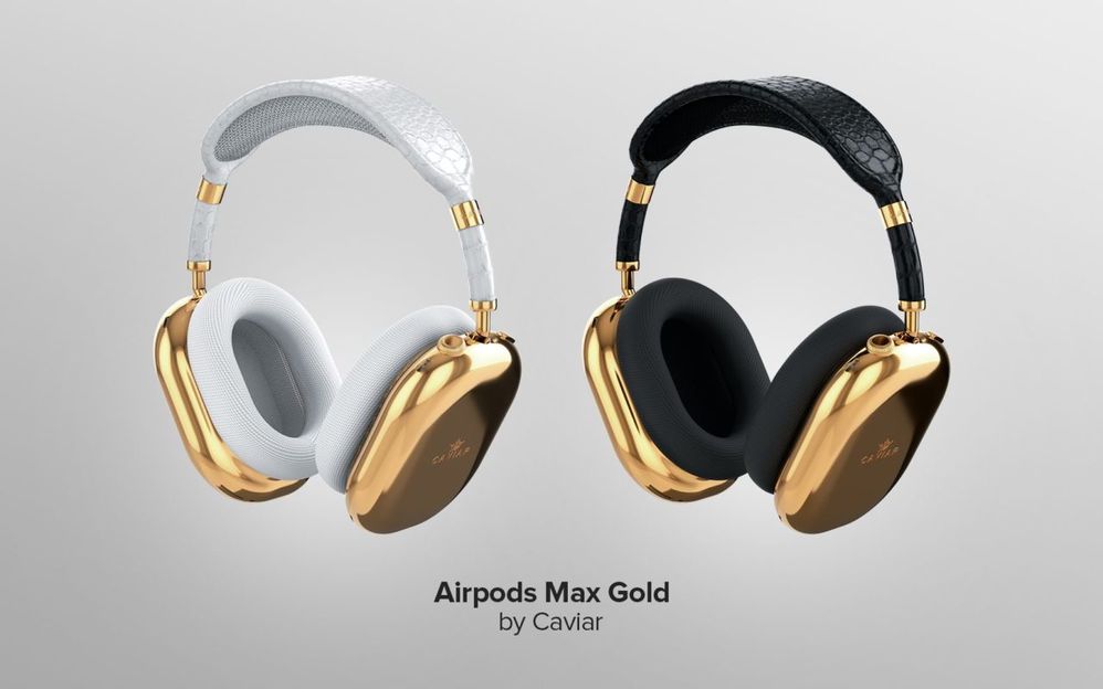 Opción premium para exigentes. Fuente: Teknofilo (https://www.teknofilo.com/los-airpods-max-de-oro-mas-exclusivos-cuestan-108-000-dolares/)