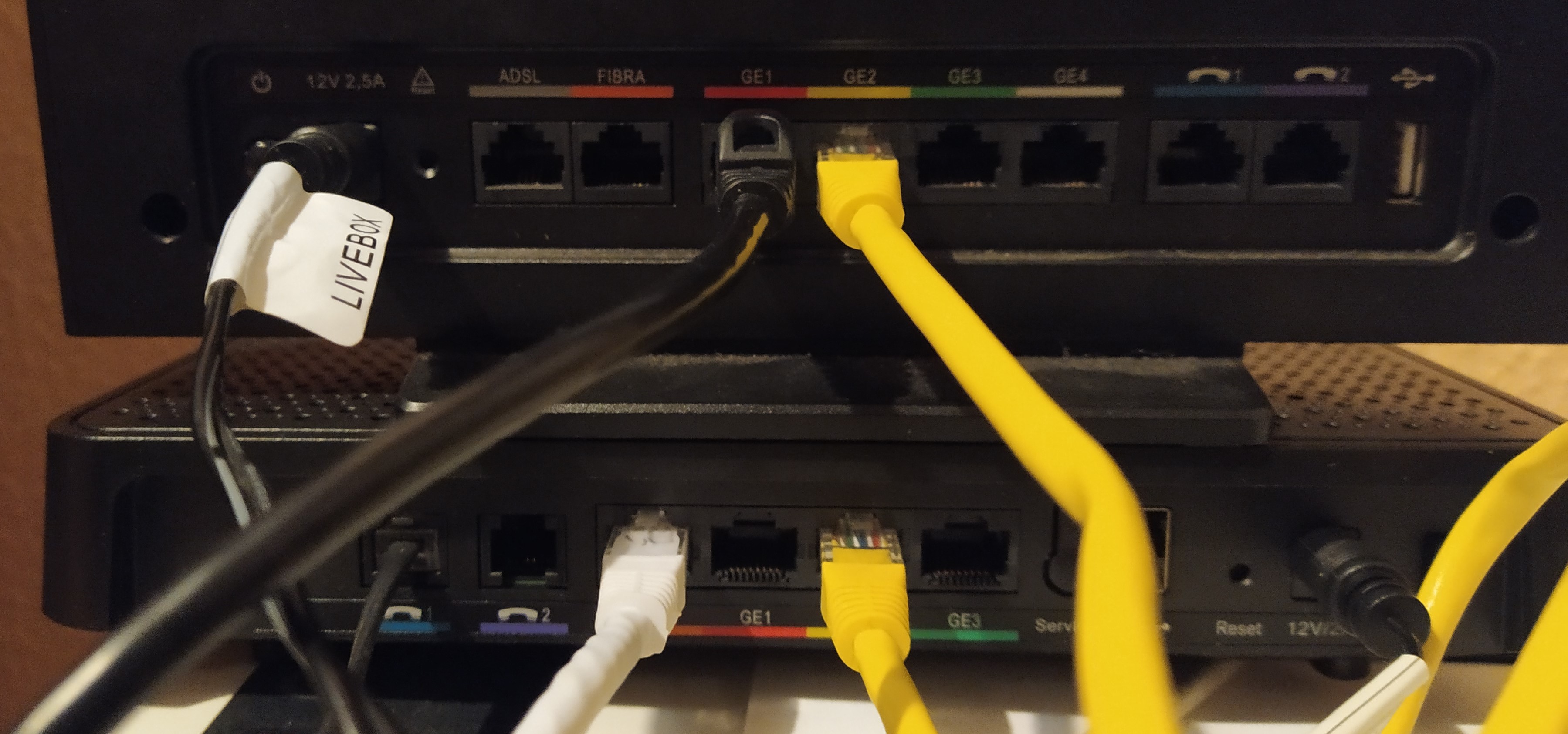 Conexión fallida o lenta entre Router LiveBox Fibra y otro ambos Gbit - Orange