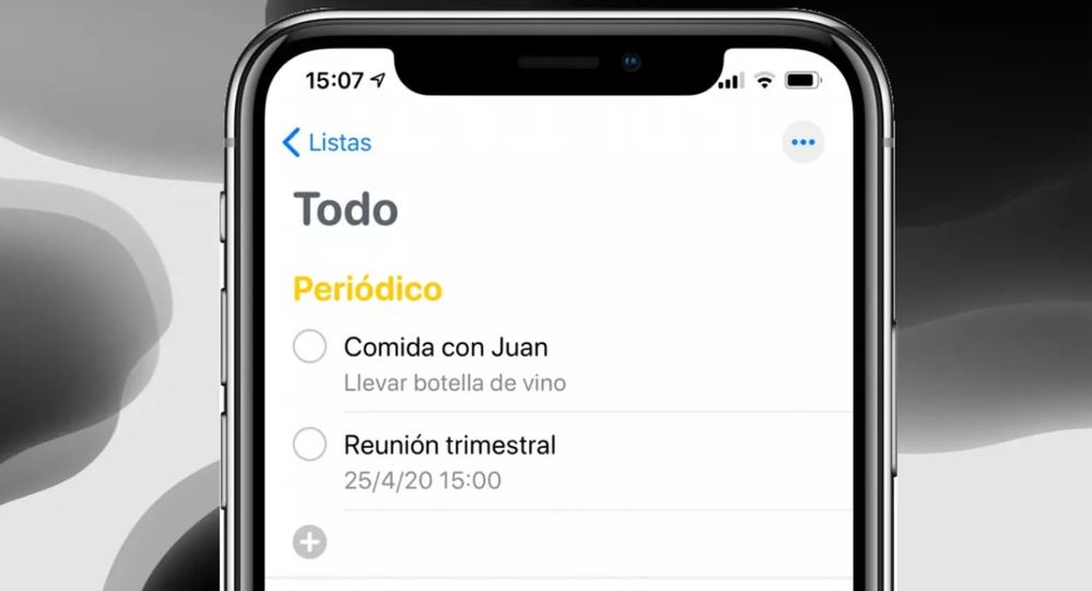 ¿Utilizas mucho las Listas? Fuente: La Manzana Mordida (https://lamanzanamordida.net/tutoriales/ios/anadir-recordatorios-iphone/)