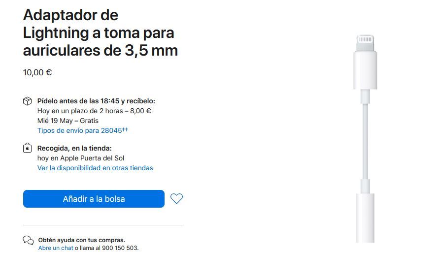 ¿Recuerdas cuando la caja de tu nuevo iPhone los incluía? Fuente: Apple (https://www.apple.com/es/)