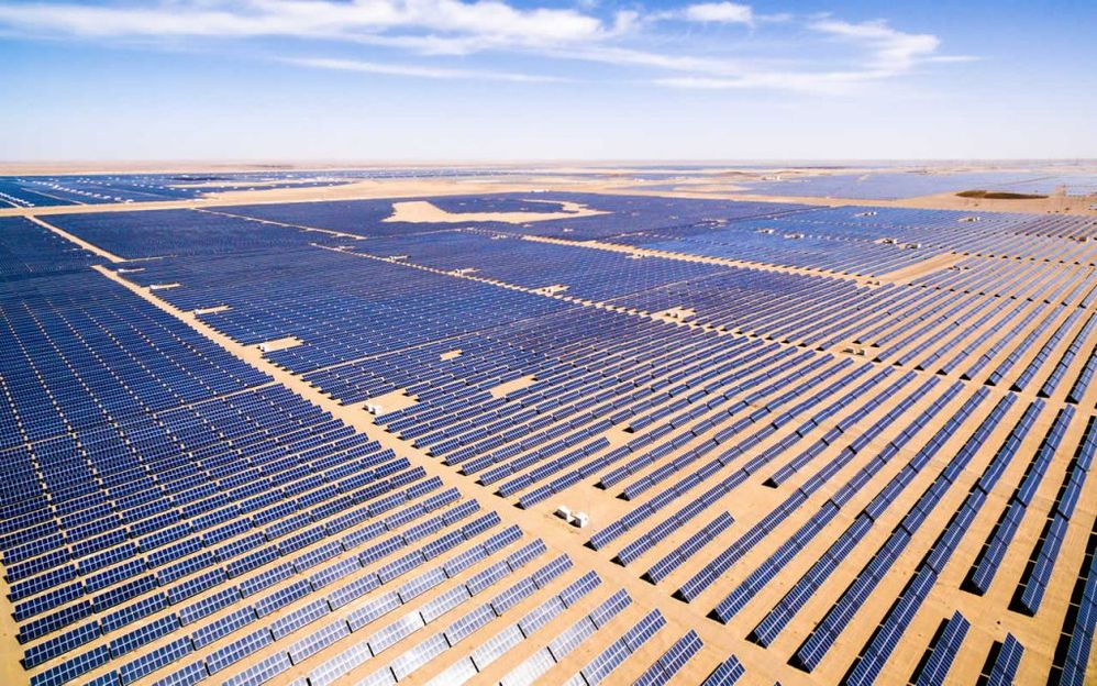 Parque solar más grande de Latino América en Caucharí, Argentina. Fuente: Revista energía (https://www.revistaenergia.com/14647/)