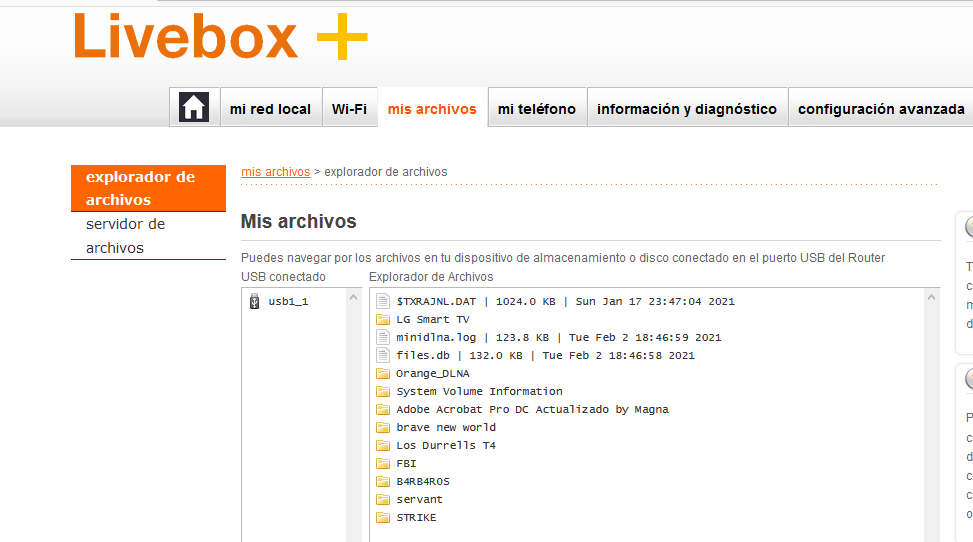 Solucionado: [SOLUCIONADO] Duro Livebox6 - Orange