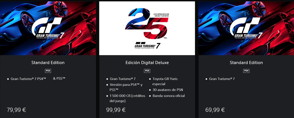 Cuál escogéis?? Fuente: PS Store (https://store.playstation.com/es-es/concept/10000956/)