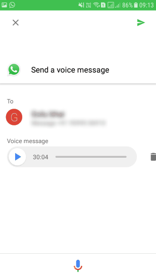 Asegúrate de pronunciar bien el nombre y evita confusiones. Fuente: Code it bro (https://www.codeitbro.com/how-to-send-whatsapp-text-and-voice-messages-by-google-assistant/)