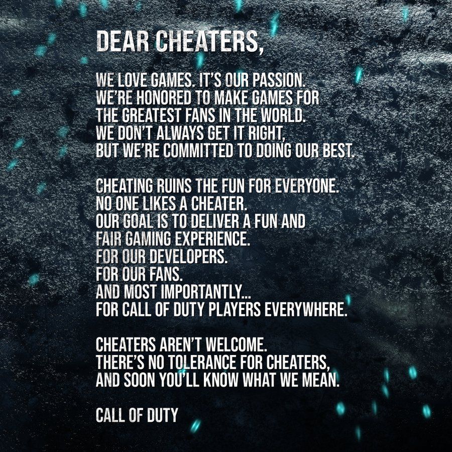 Una dura advertencia. Fuente: Twitter (https://twitter.com/CallofDuty/status/1448000521743314951)