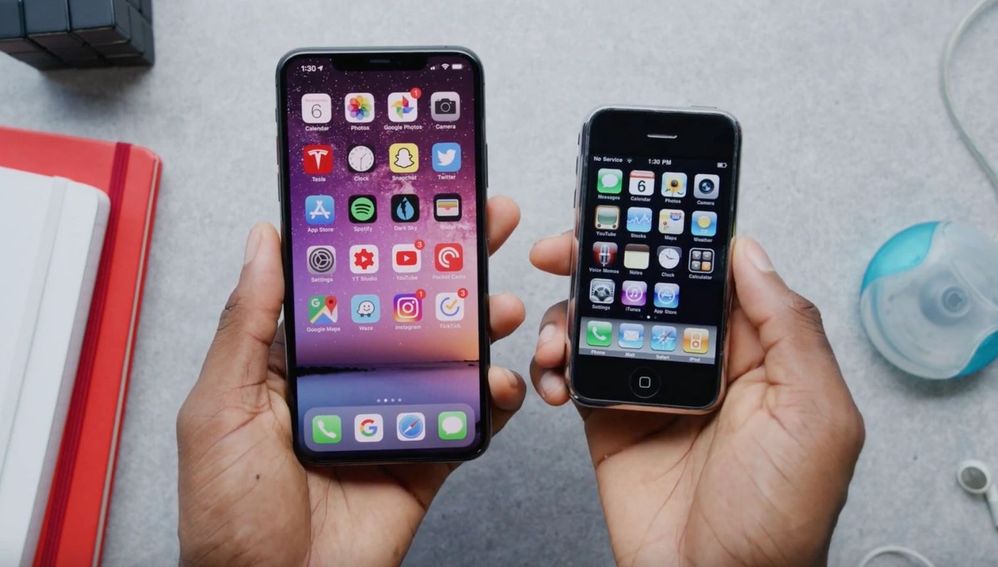 Que no te confunda el aspecto, son joyas. Fuente: 9to5Mac (https://9to5mac.com/2019/11/07/iphone-11-pro-vs-iphone-1/)