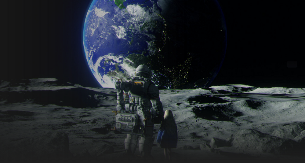 El viaje a la Luna se retrasa… Fuente: PlayStation (https://www.playstation.com/es-es/games/pragmata/)