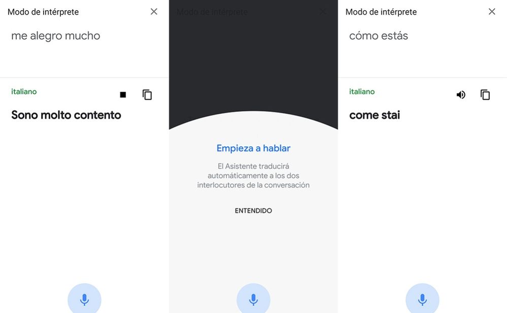 ¿Qué modo de uso te convence más? Fuente: El Universal (https://www.eluniversal.com.mx/techbit/el-modo-interprete-de-google-assistant-llega-smartphones)