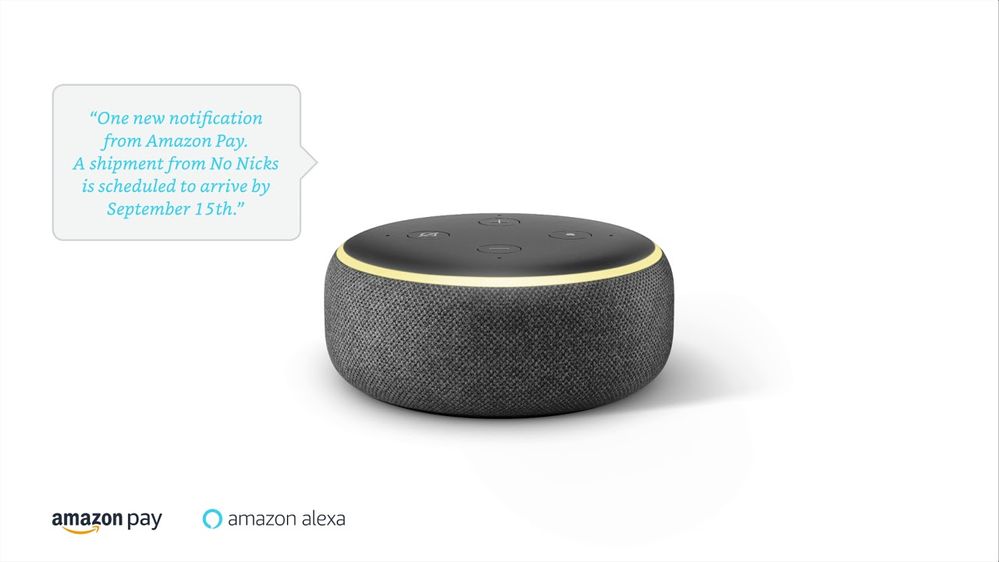 Alexa anuncia notificaciones de pedido. Fuente: Marketing 4 ecommerce (https://marketing4ecommerce.net/amazon-pay-activa-las-notificaciones-de-pedido-a-traves-de-voz/)