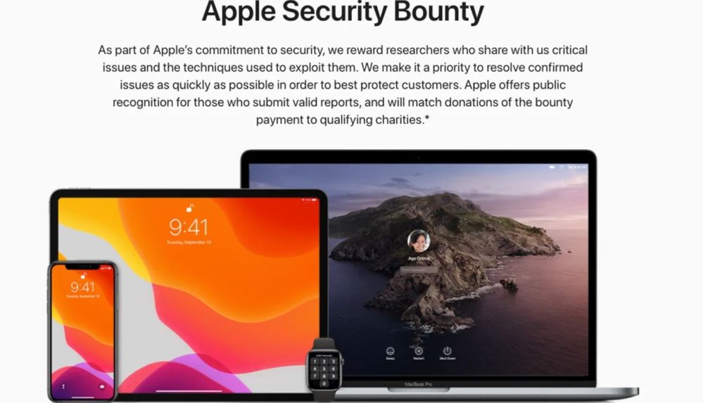 https://developer.apple.com/security-bounty/