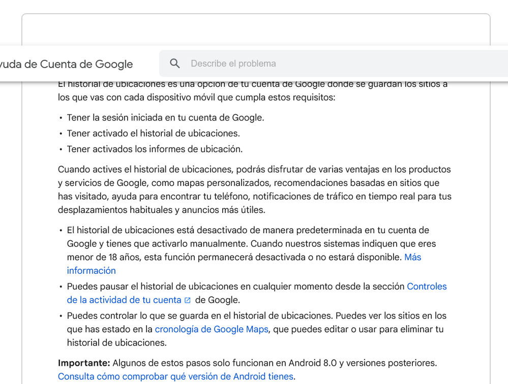 Elimina, pausa o deja. Fuente: Soporte Google (https://support.google.com/accounts/answer/3118687?hl=es)