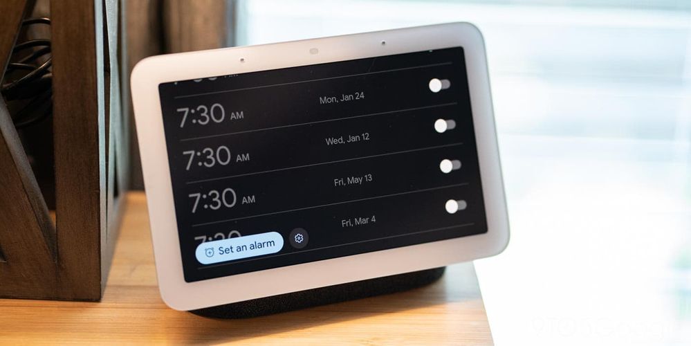 Déjame un ratito más. Fuente: 9to5google (https://9to5google.com/2022/05/30/nest-hub-alarms/)