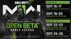 Habéis apuntado las fechas?? Fuente: CoD (https://www.callofduty.com/blog/2022/08/call-of-duty-modern-warfare-II-next-franchise-showcase-event-beta#Beta)