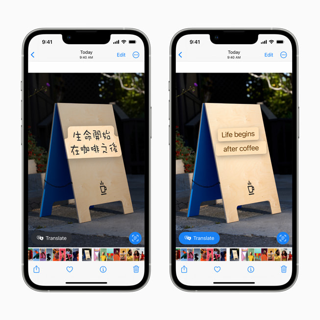 Ya no se te resiste ningún idioma. Fuente: Apple (https://www.apple.com/es/newsroom/2022/06/apple-unveils-new-ways-to-share-and-communicate-in-ios-16/)