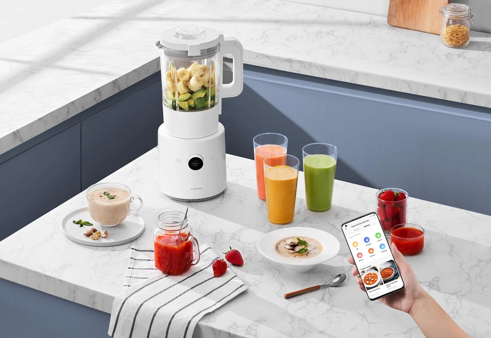 Batidos de todos los colores. Fuente: Xataka (https://www.xatakahome.com/electrodomesticos-innovadores/xiaomi-smart-blender-caracteristicas-precio-ficha-tecnica)