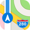 Este es el icono. Fuente: Wikipedia (https://es.wikipedia.org/wiki/Apple_Maps#/media/Archivo:AppleMaps_logo.svg)