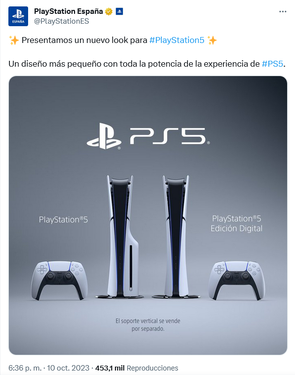 Rumor, confirmado!! Fuente: Twitter (https://twitter.com/PlayStationES/status/1711782765979406514)