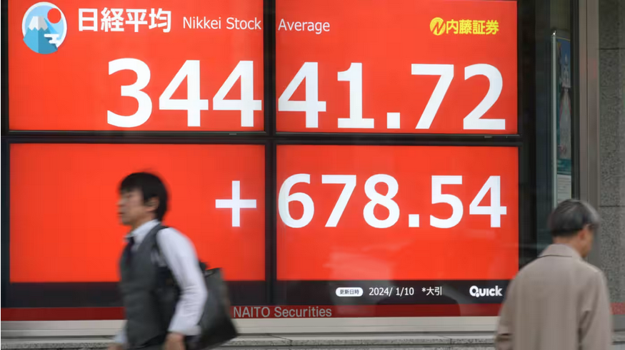 Está que se sale!! Fuente: Nikkei (https://asia.nikkei.com/Business/Markets/Japan-s-Nikkei-average-ends-near-34-year-high)