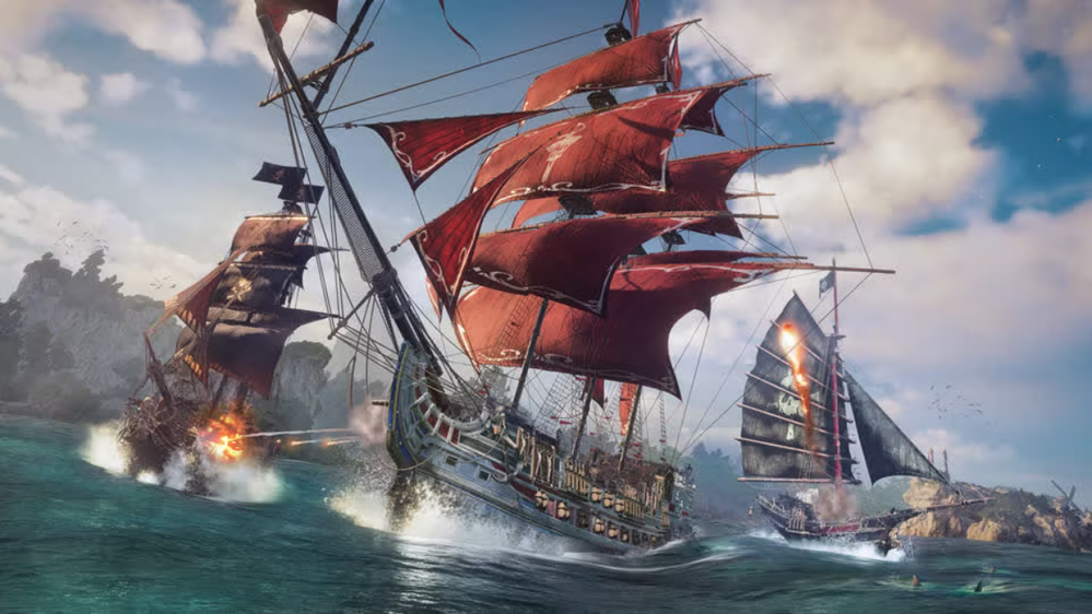 Hay pocos piratas navegando en este mar. Fuente: Ubisoft (https://www.ubisoft.com/es-es/game/skull-and-bones)