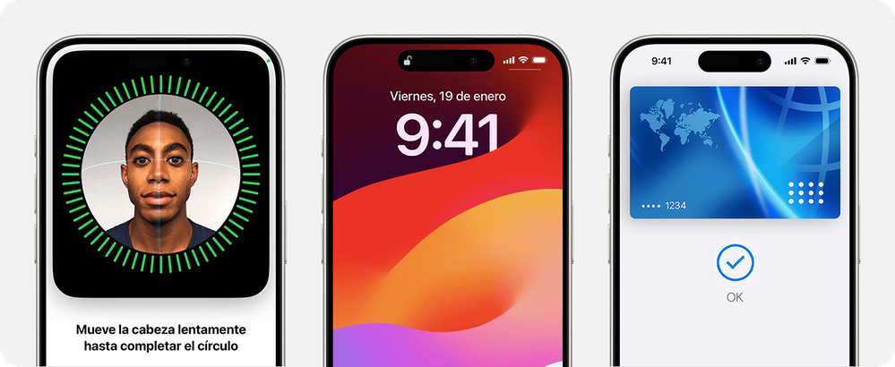 Con Face ID se puede hacer tanto… Fuente: Apple (https://support.apple.com/es-es/108411)