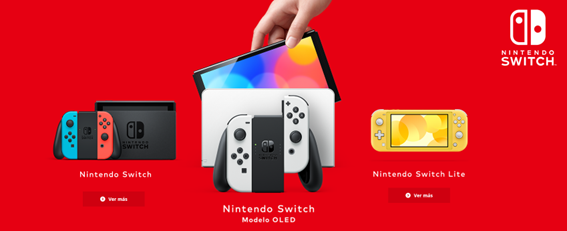 Nueva generación a la vista. Fuente: Nintendo (https://www.nintendo.com/es-es/Hardware/Familia-Nintendo-Switch/Familia-Nintendo-Switch-1618251.html)