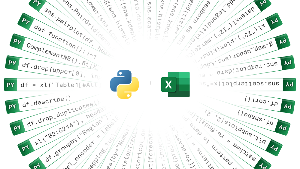 Menuda unión. Fuente: Microsoft (https://techcommunity.microsoft.com/t5/excel-blog/announcing-python-in-excel-combining-the-power-of-python-and-the/ba-p/3893439)