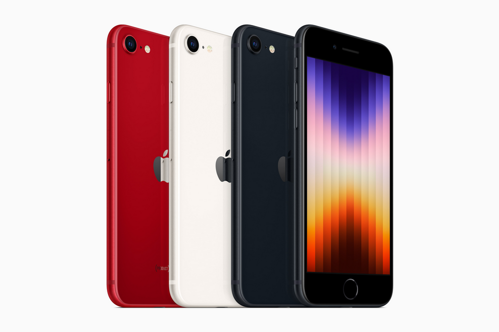 ¿Cuál es tu color favorito? Fuente: Apple (https://www.apple.com/es/newsroom/2022/03/apple-announces-the-new-iphone-se-a-powerful-smartphone-in-an-iconic-design/)