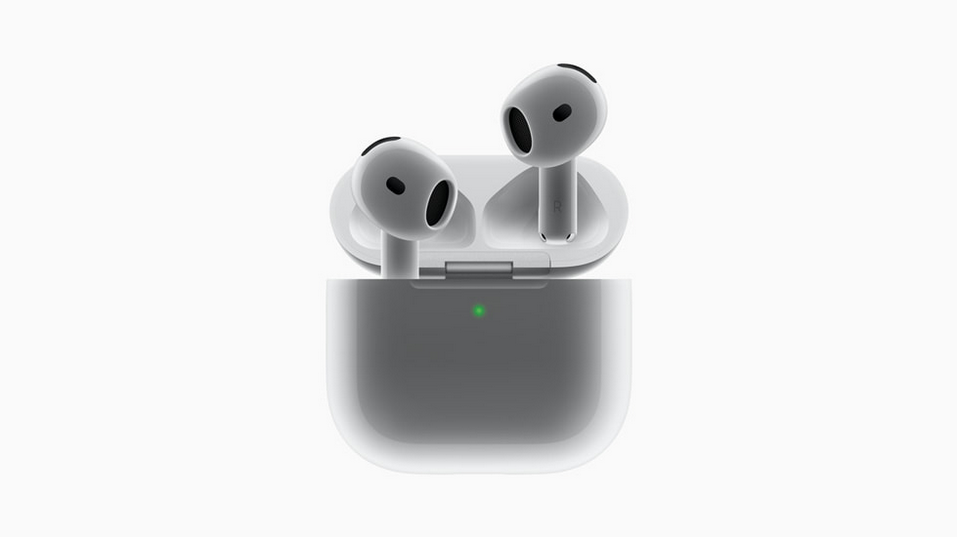 Sonido y salud. Fuente: Apple (https://www.apple.com/us-es/newsroom/2024/09/apple-introduces-airpods-4-and-a-hearing-health-experience-with-airpods-pro-2/)